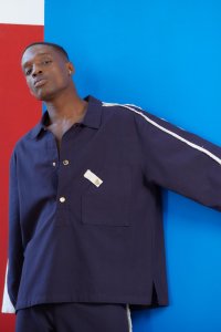 Unisex Püsküllü Yırtmaçlı Keten Kanguru Takım - Zebra