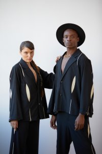 Unisex Orka Desenli Matador Style İspanyol Paça Oversize Takım - Orka