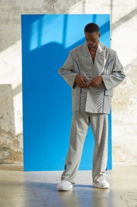 Unisex Blue Tulip İnce Şerit Detaylı Oversize Takım – Blue Tulip